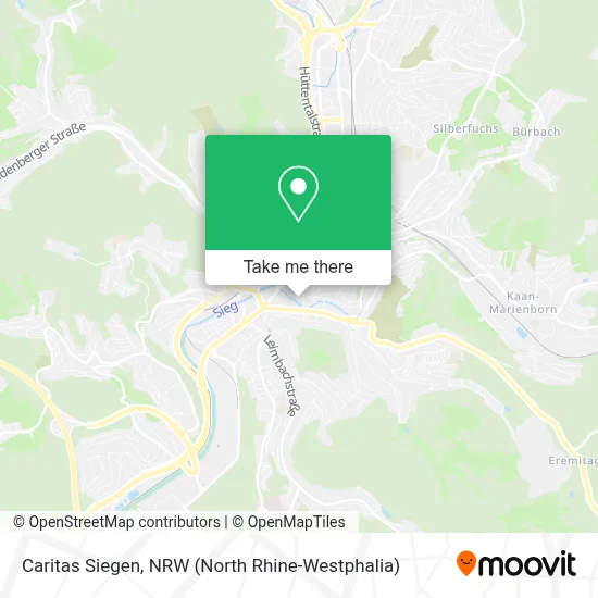 Caritas Siegen map