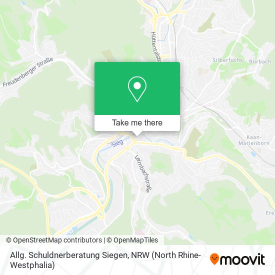 Allg. Schuldnerberatung Siegen map