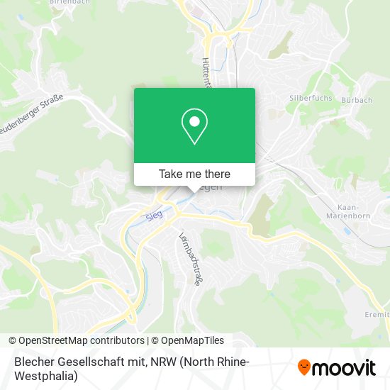 Blecher Gesellschaft mit map