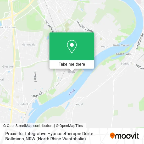 Карта Praxis für Integrative Hypnosetherapie Dörte Bollmann