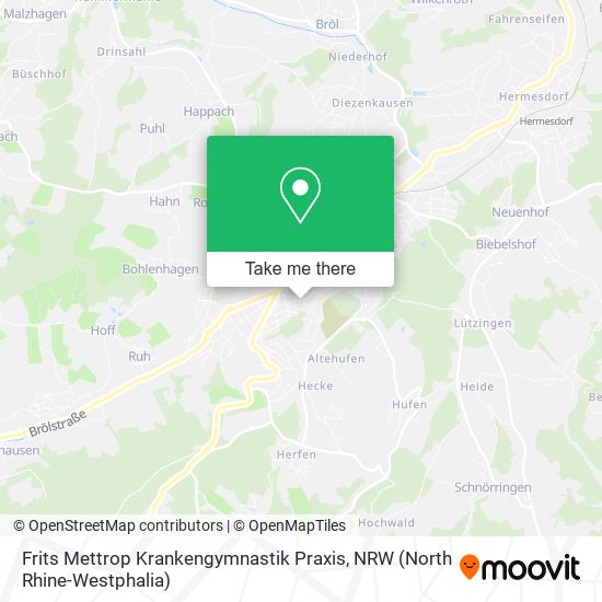 Frits Mettrop Krankengymnastik Praxis map