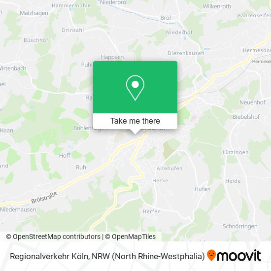 Regionalverkehr Köln map