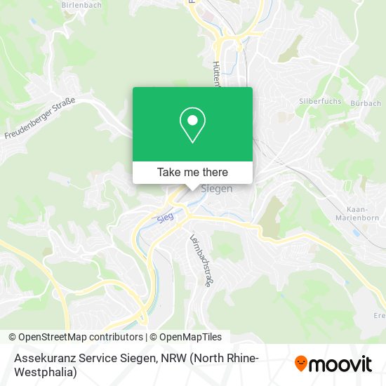 Assekuranz Service Siegen map