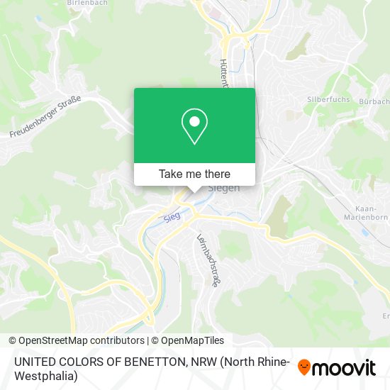 UNITED COLORS OF BENETTON map