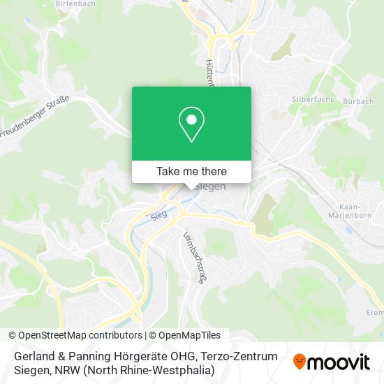 Gerland & Panning Hörgeräte OHG, Terzo-Zentrum Siegen map