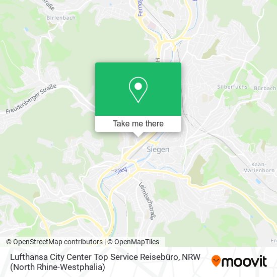 Lufthansa City Center Top Service Reisebüro map