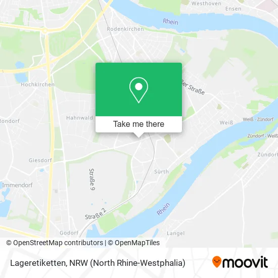 Карта Lageretiketten