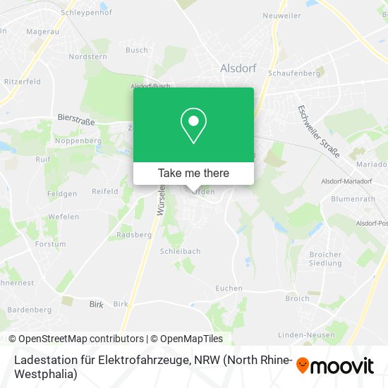 Ladestation für Elektrofahrzeuge map