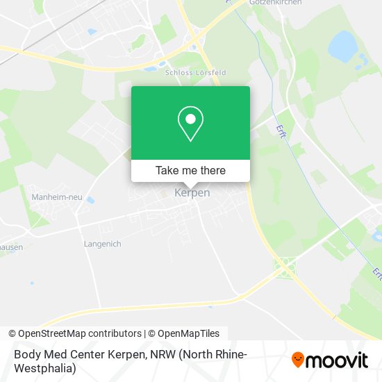 Body Med Center Kerpen map