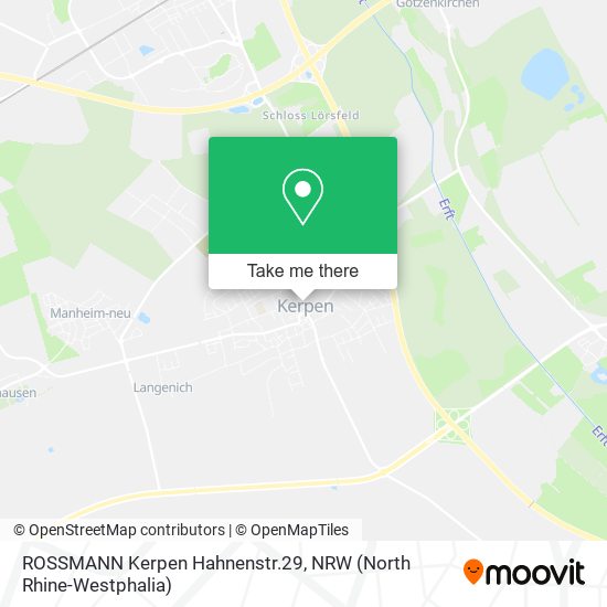 ROSSMANN Kerpen Hahnenstr.29 map