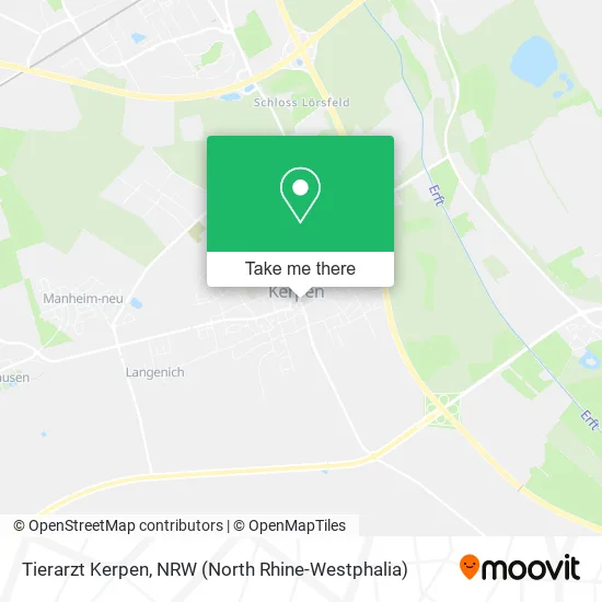 Карта Tierarzt Kerpen