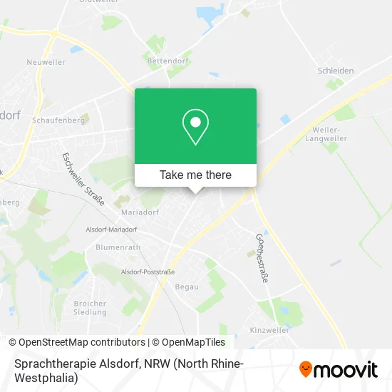 Карта Sprachtherapie Alsdorf