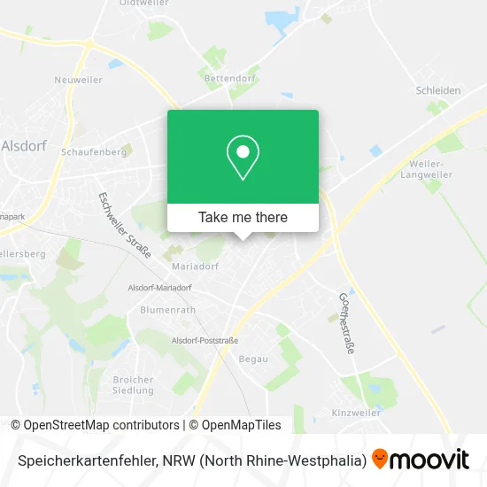 Speicherkartenfehler map