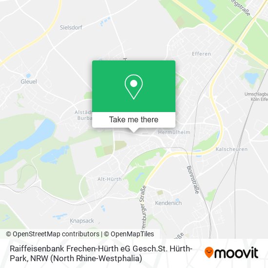 Raiffeisenbank Frechen-Hürth eG Gesch.St. Hürth-Park map