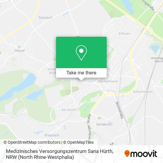 Карта Medizinisches Versorgungszentrum Sana Hürth