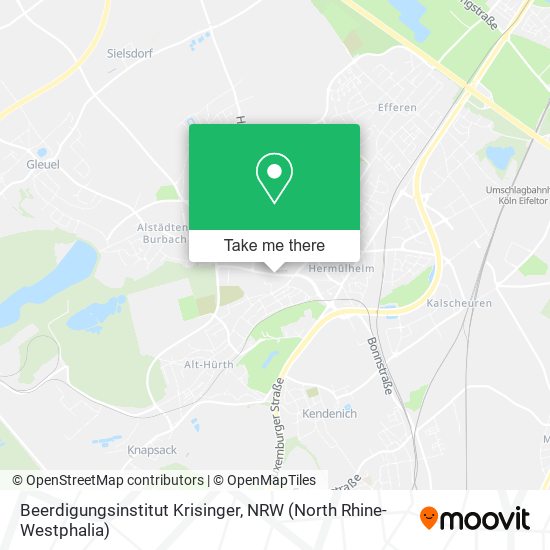 Beerdigungsinstitut Krisinger map