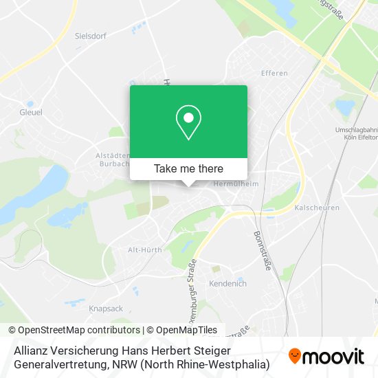Allianz Versicherung Hans Herbert Steiger Generalvertretung map