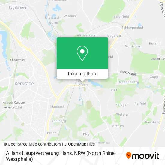 Карта Allianz Hauptvertretung Hans