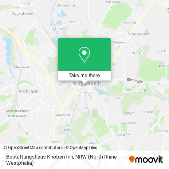 Bestattungshaus Knoben Inh map