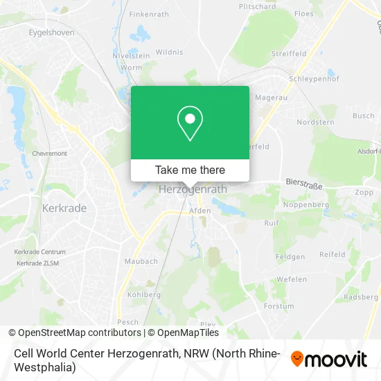 Карта Cell World Center Herzogenrath