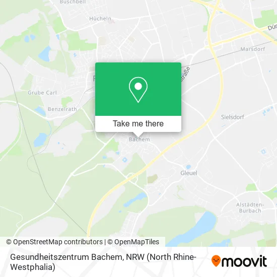 Карта Gesundheitszentrum Bachem