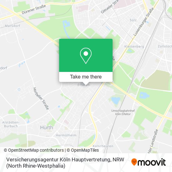 Versicherungsagentur Köln Hauptvertretung map