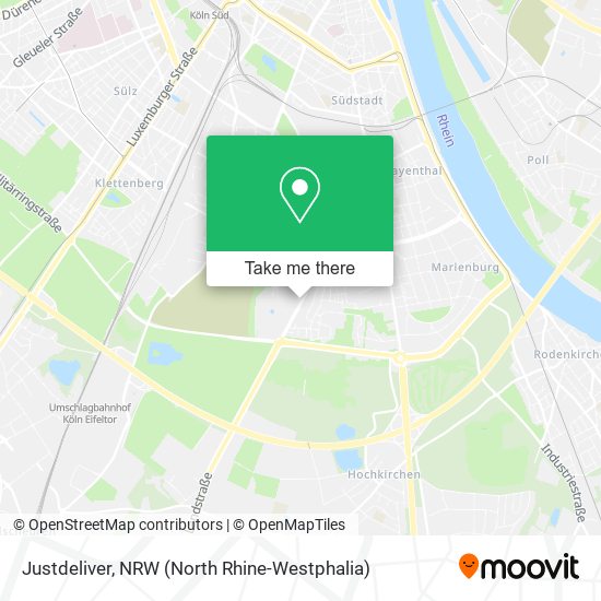 Justdeliver map