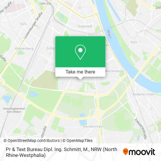 Карта Pr & Text Bureau Dipl. Ing. Schmitt, M.
