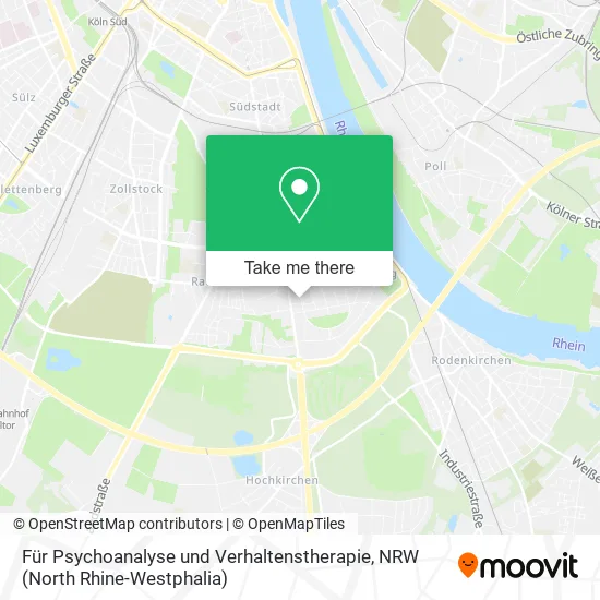 Карта Für Psychoanalyse und Verhaltenstherapie