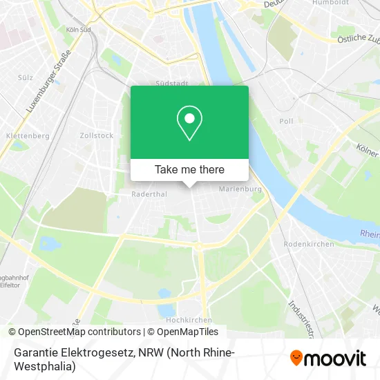 Карта Garantie Elektrogesetz