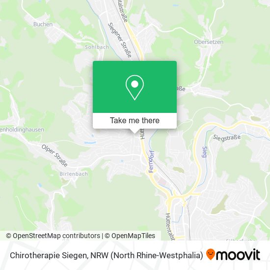 Chirotherapie Siegen map