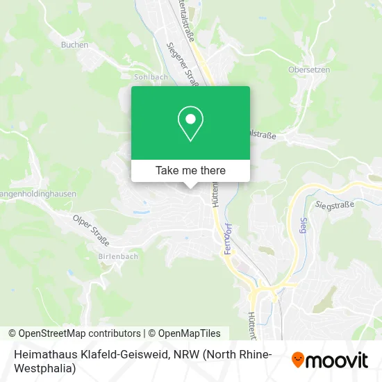 Heimathaus Klafeld-Geisweid map