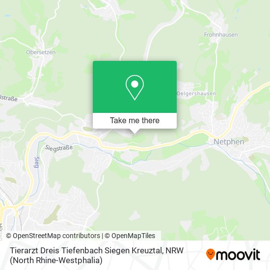 Tierarzt Dreis Tiefenbach Siegen Kreuztal map