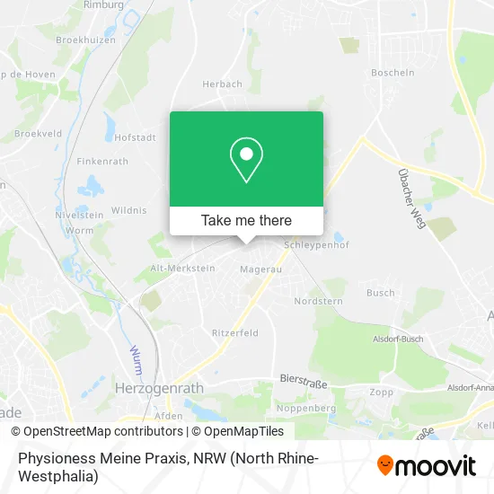 Карта Physioness Meine Praxis