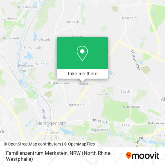 Карта Familienzentrum Merkstein