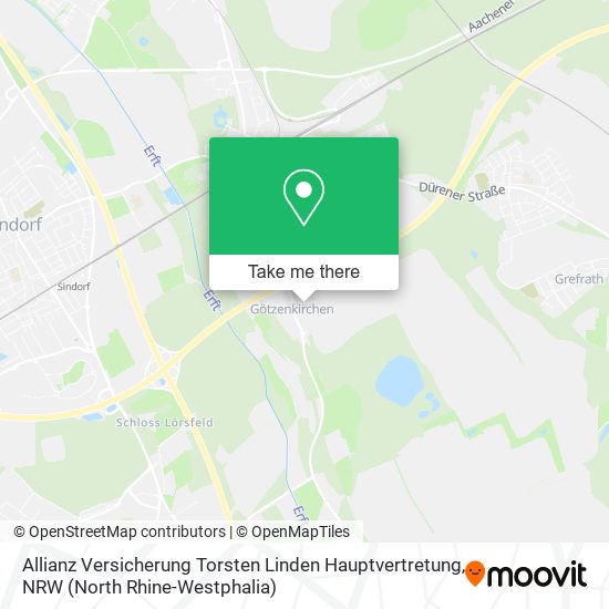 Allianz Versicherung Torsten Linden Hauptvertretung map