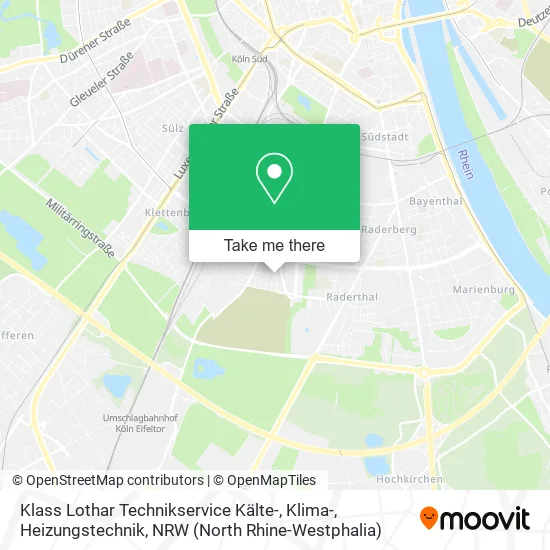 Карта Klass Lothar Technikservice Kälte-, Klima-, Heizungstechnik