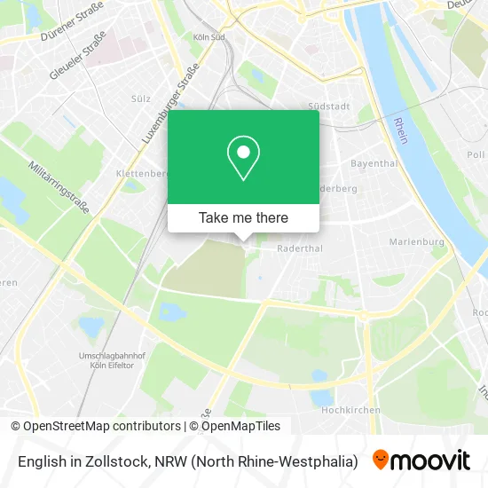 Карта English in Zollstock