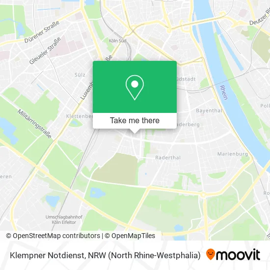 Карта Klempner Notdienst