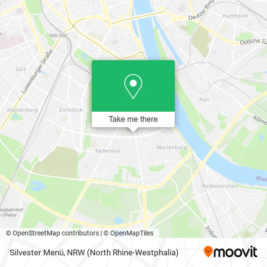 Карта Silvester Menü