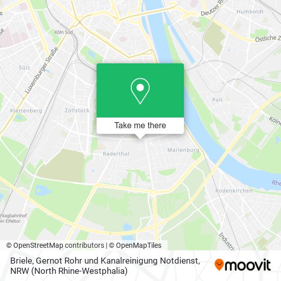 Briele, Gernot Rohr und Kanalreinigung Notdienst map