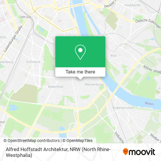 Alfred Hoffstadt Architektur map