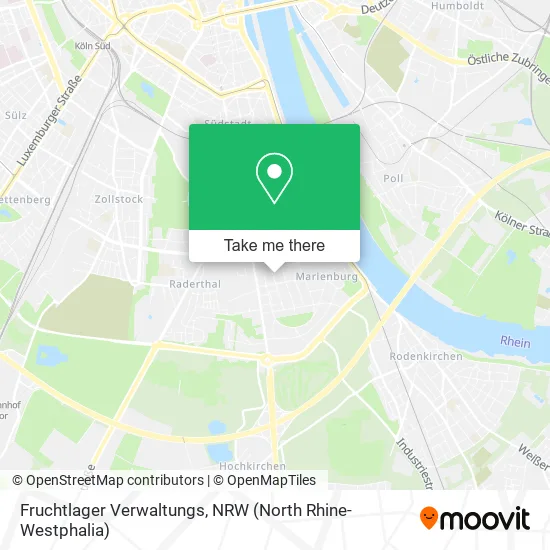Карта Fruchtlager Verwaltungs