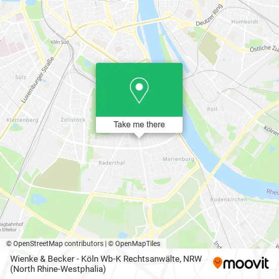 Карта Wienke & Becker - Köln Wb-K Rechtsanwälte