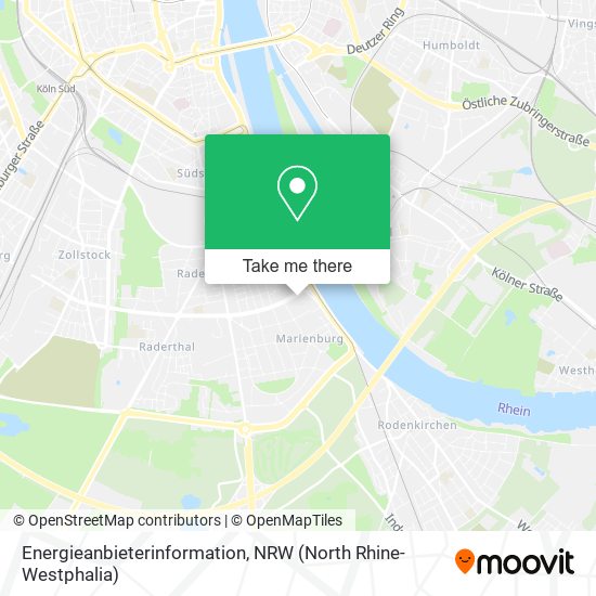 Energieanbieterinformation map
