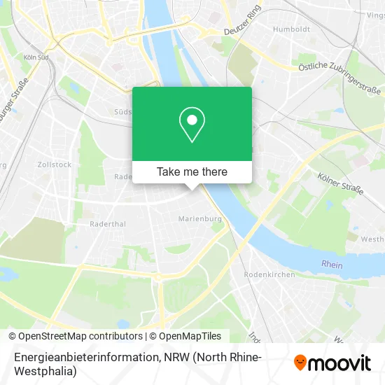Карта Energieanbieterinformation