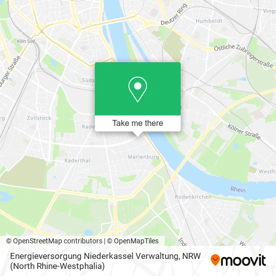 Карта Energieversorgung Niederkassel Verwaltung