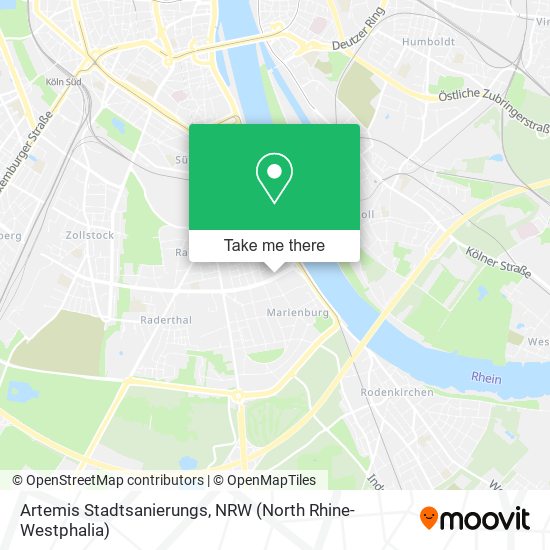 Artemis Stadtsanierungs map