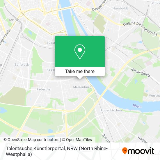 Talentsuche Künstlerportal map