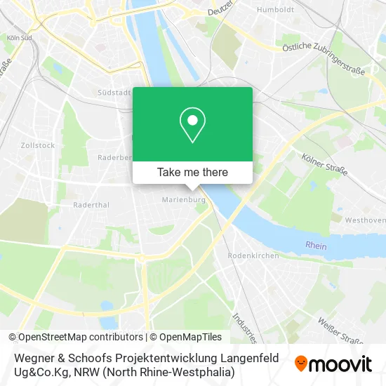 Карта Wegner & Schoofs Projektentwicklung Langenfeld Ug&Co.Kg